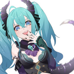 This is a pixiv picture whose title is ヴィランミクちゃん.