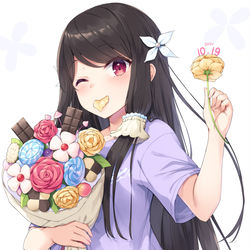 This is a pixiv picture whose title is 食べられる花束.