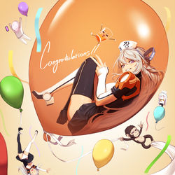 This is a pixiv picture whose title is 祝1000日🎉🎉🎉.