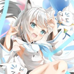 This is a pixiv picture whose title is フブキちゃん🦊🌽.