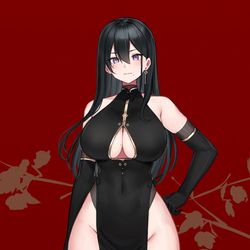 This is a pixiv picture whose title is 🖤🖤🖤.
