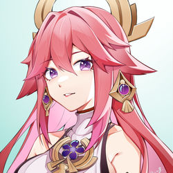 This is a pixiv picture whose title is 八重神子.