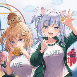 This is a pixiv picture whose title is holoEN Squid Game♥.