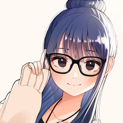 This is a pixiv picture whose title is 眼鏡団子しおちゃん.