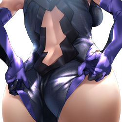 This is a pixiv picture whose title is 食い込みを直している後輩.