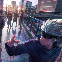 This is a pixiv picture whose title is 呪術高専1年.