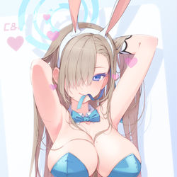 This is a pixiv picture whose title is ブラッシングしてしてうさぎさん作戦.