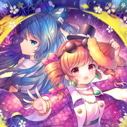 This is a pixiv picture whose title is 依神姉妹.