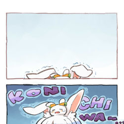 This is a pixiv picture whose title is Konichiwa~….