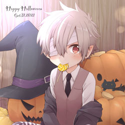 This is a pixiv picture whose title is Happy Halloween.