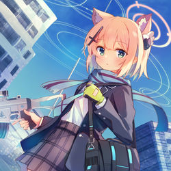 This is a pixiv picture whose title is シロ桃！.
