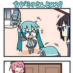 This is a pixiv picture whose title is ちびミクさんEX27.