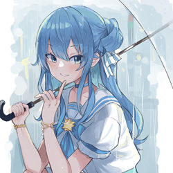 This is a pixiv picture whose title is 雨.
