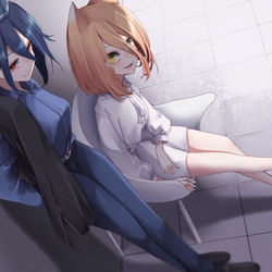 This is a pixiv picture whose title is 飯綱丸龍と菅牧典.