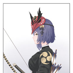 This is a pixiv picture whose title is Kujou Sara 九条裟罗.