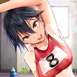 This is a pixiv picture whose title is 「Athletic Play」.