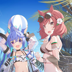 This is a pixiv picture whose title is ターボとネイチャ.