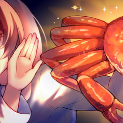 This is a pixiv picture whose title is カニ.