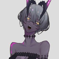 This is a pixiv picture whose title is 黒魔女.