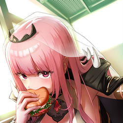 This is a pixiv picture whose title is burger.
