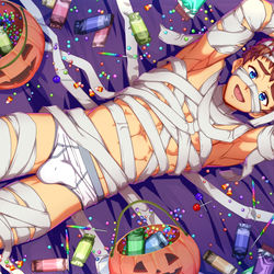 This is a pixiv picture whose title is Spooky Mummy Lume #1.