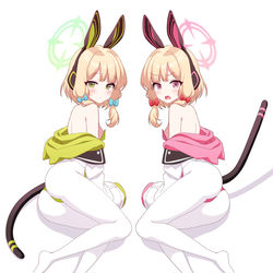 This is a pixiv picture whose title is モモイとミドリ.