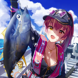 This is a pixiv picture whose title is 宝鐘マリン.