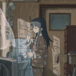 This is a pixiv picture whose title is はみがき.
