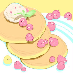 This is a pixiv picture whose title is ラズベリーパンケーキ.