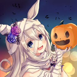 This is a pixiv picture whose title is ハロウィンタマモクロス.