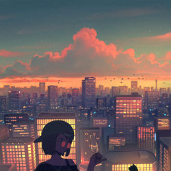 This is a pixiv picture whose title is おつかれさま.