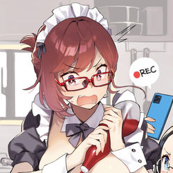 This is a pixiv picture whose title is 近視の姉＃27.