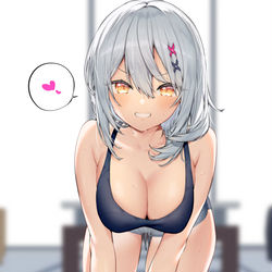 This is a pixiv picture whose title is 友逹の妹が筋トレに誘ってくる②.