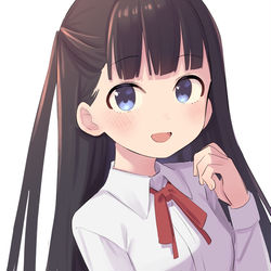 This is a pixiv picture whose title is 二人で出かけるときはだいたいこの髪型の宮膳さん.