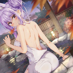 This is a pixiv picture whose title is 温泉デート♡.