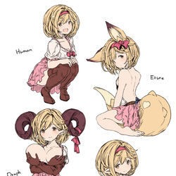 This is a pixiv picture whose title is 種族不明のジータちゃん.