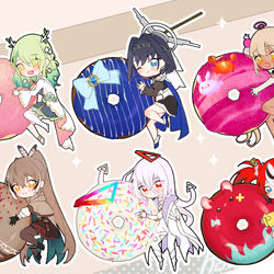 This is a pixiv picture whose title is ホロドーナツ🍩 EN-Council- & Omegaαセット.
