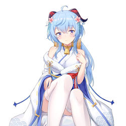 This is a pixiv picture whose title is 甘雨.
