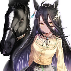 This is a pixiv picture whose title is マンハッタンカフェ.