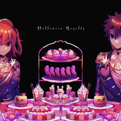 This is a pixiv picture whose title is Halloween Royalty.