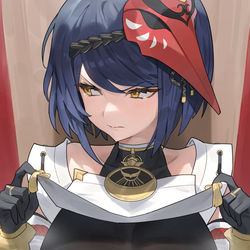 This is a pixiv picture whose title is 九条裟羅.