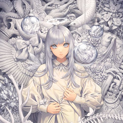 This is a pixiv picture whose title is 色のない悪夢.