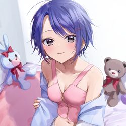 This is a pixiv picture whose title is 「弟だと思った？……実は妹でした」.