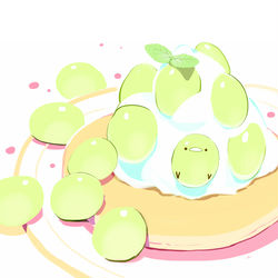 This is a pixiv picture whose title is シャインマスカットパンケーキ.