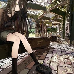 This is a pixiv picture whose title is 散歩.