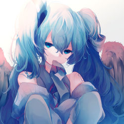 This is a pixiv picture whose title is 初音ミク.