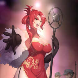 This is a pixiv picture whose title is 夜上海歌女无量塔姬子.