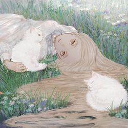 This is a pixiv picture whose title is 『エクリチュールの中の貴女』.
