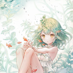 This is a pixiv picture whose title is 水草.