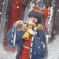 This is a pixiv picture whose title is 雪.